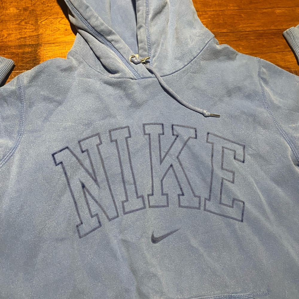 Vintage Nike Baby Blue Hoody Women’s XL